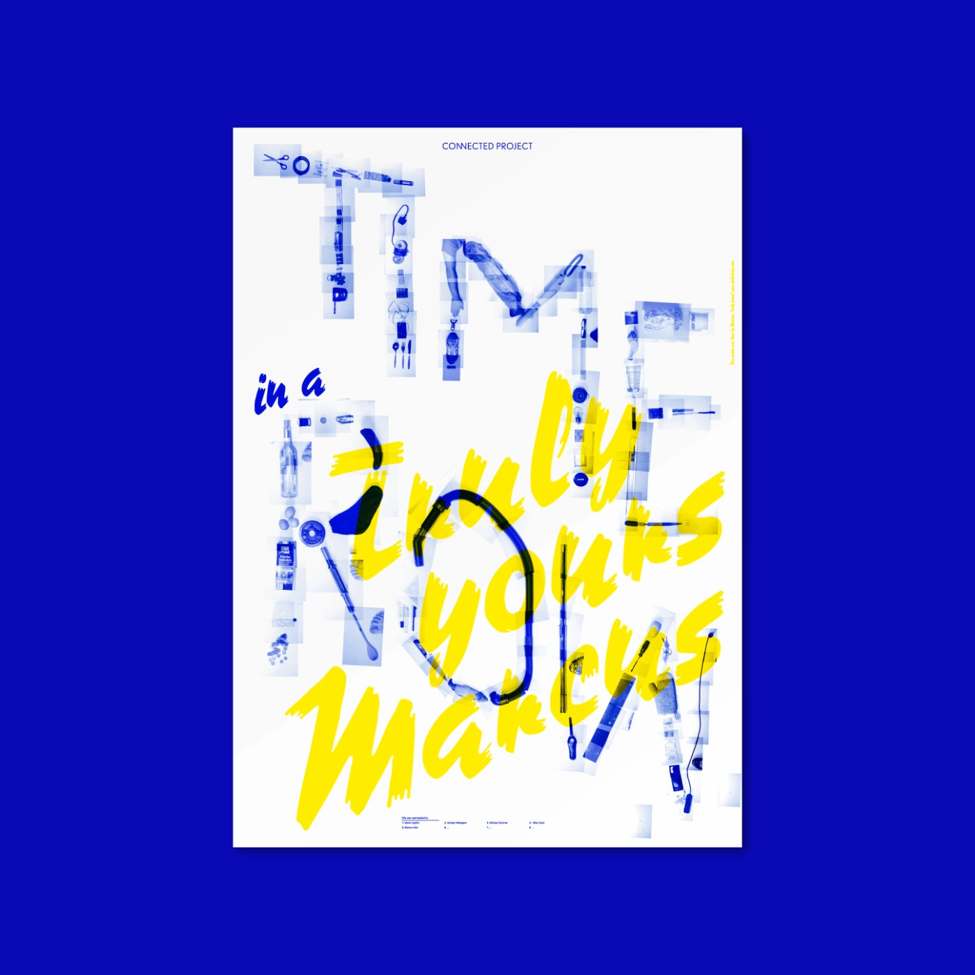 Plakat Design for das Connected Project zum Design Festival Breda