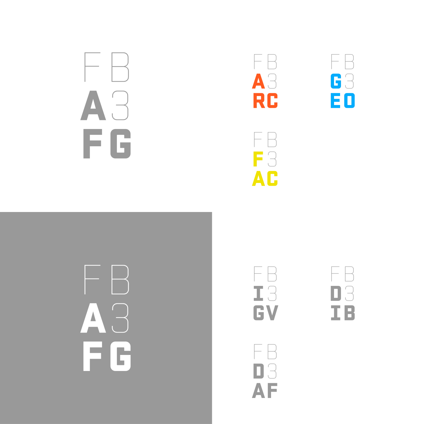 Nomenklatur Logo vom Corporate Design für den Fachbereich 3 der Anhalt Universität Dessau