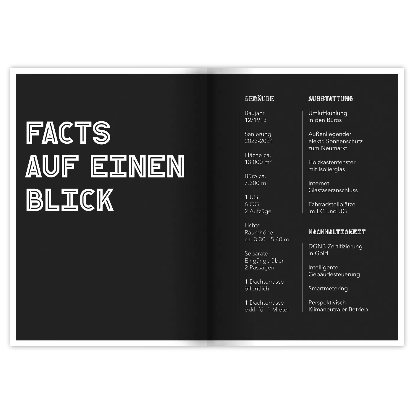 Corporate Design Dresdner Hof Broschüre Innengestaltung