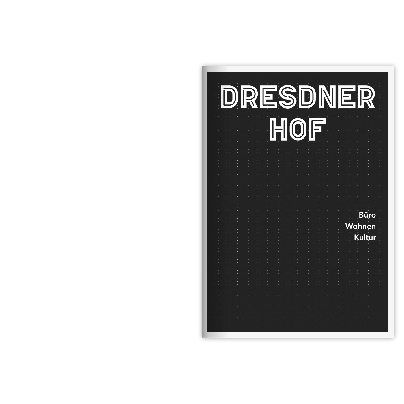 Dresdner Hof Corporate Design Gliders in der Anwendung als Rapport