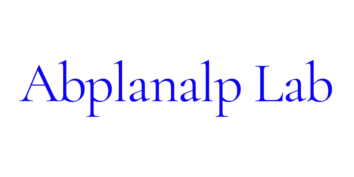Corporate Design Abplanalp Lab Logo blue