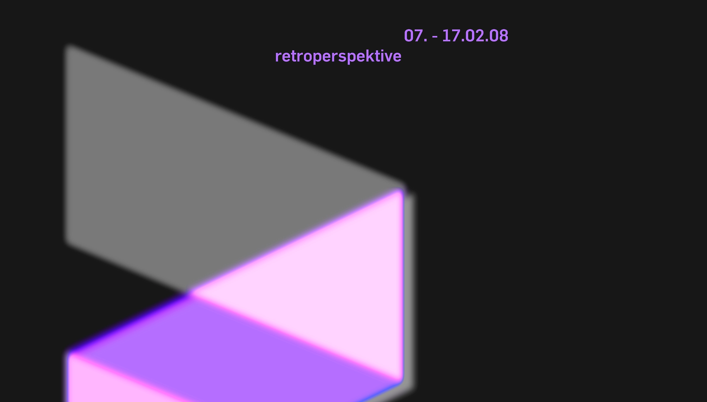 Plakat Design Branding 'Retroperspektive' der Berlinale Berlin