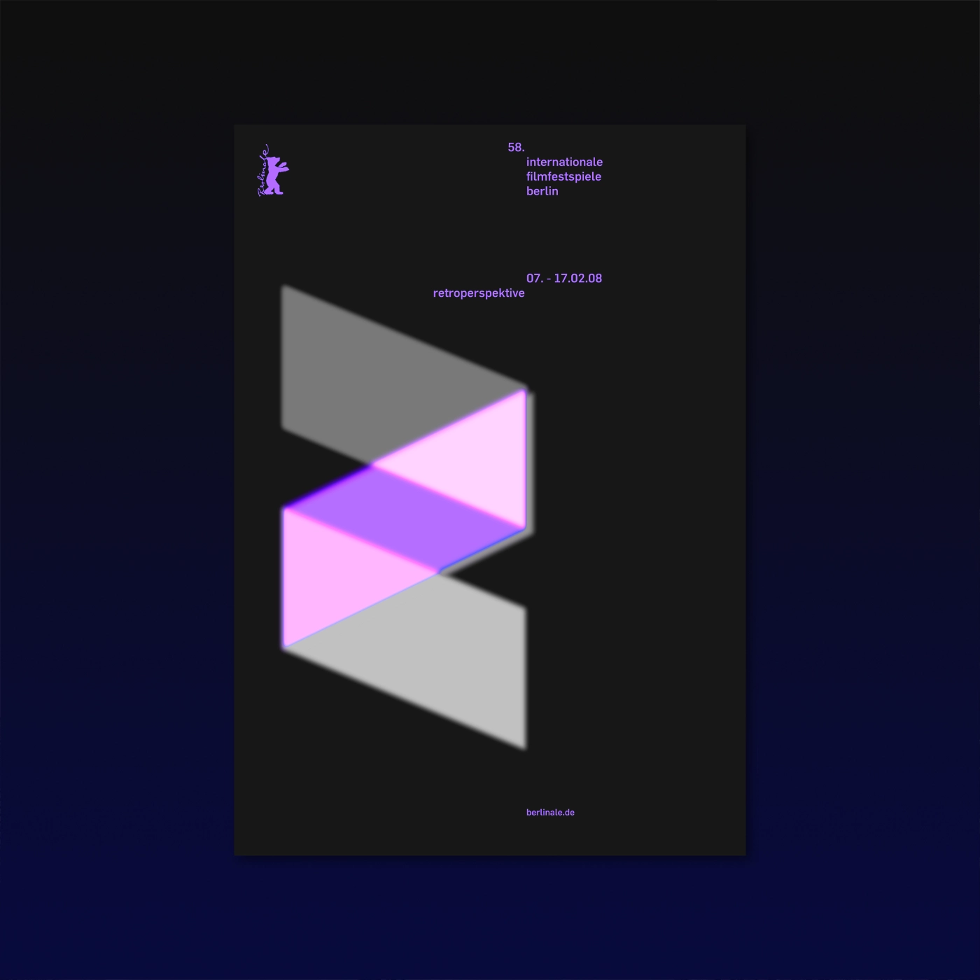 Plakat Design Branding 'Retroperspektive' der Berlinale Berlin