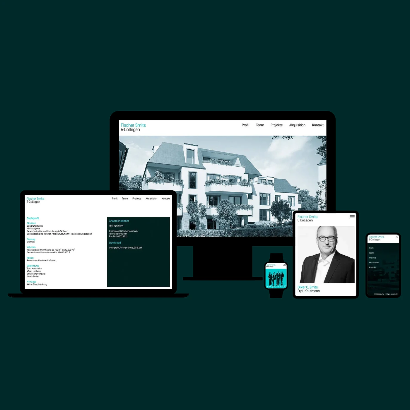 Slide Image: Fischer Smits Responsive Website
