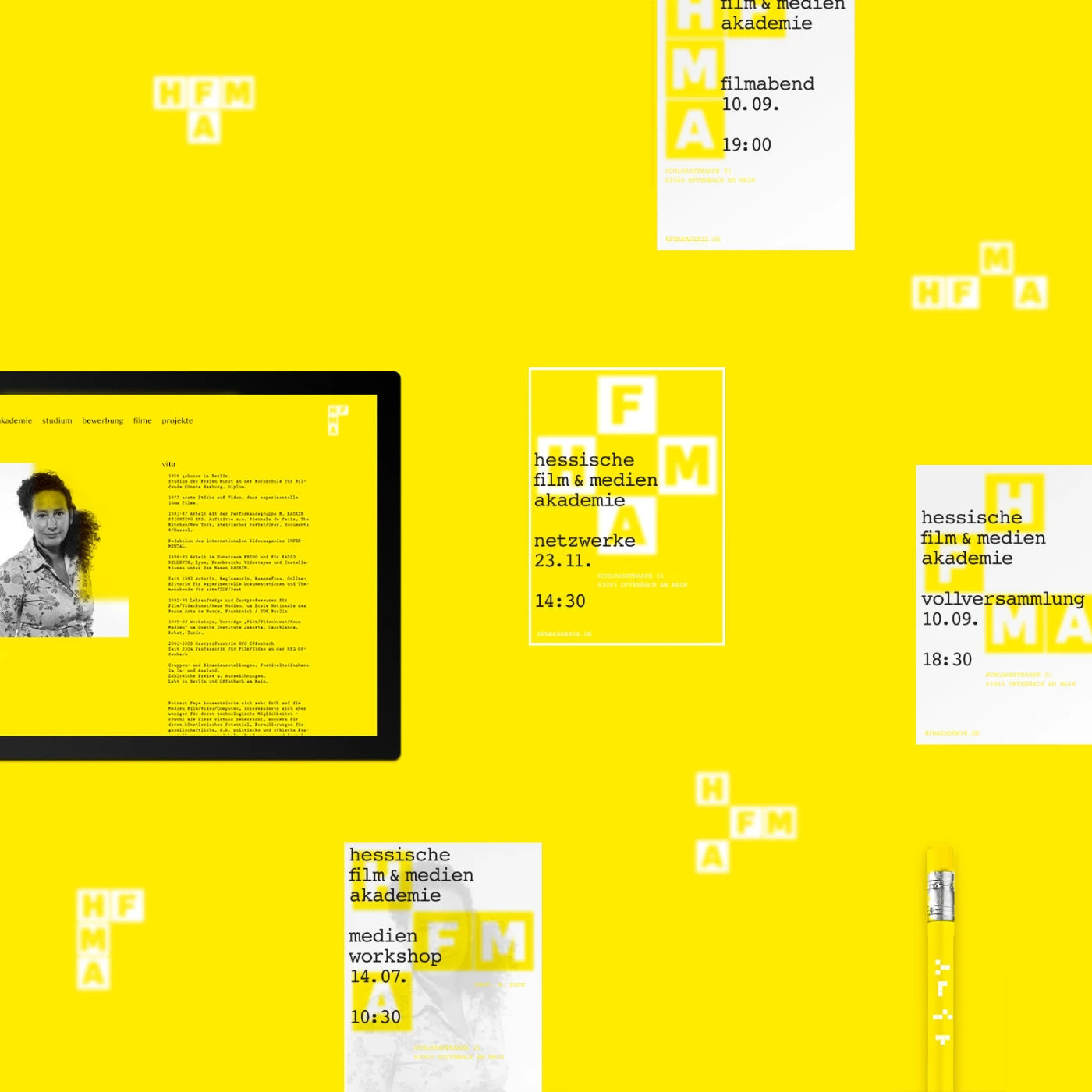 HFMA Corporate Design verschiedene Medien