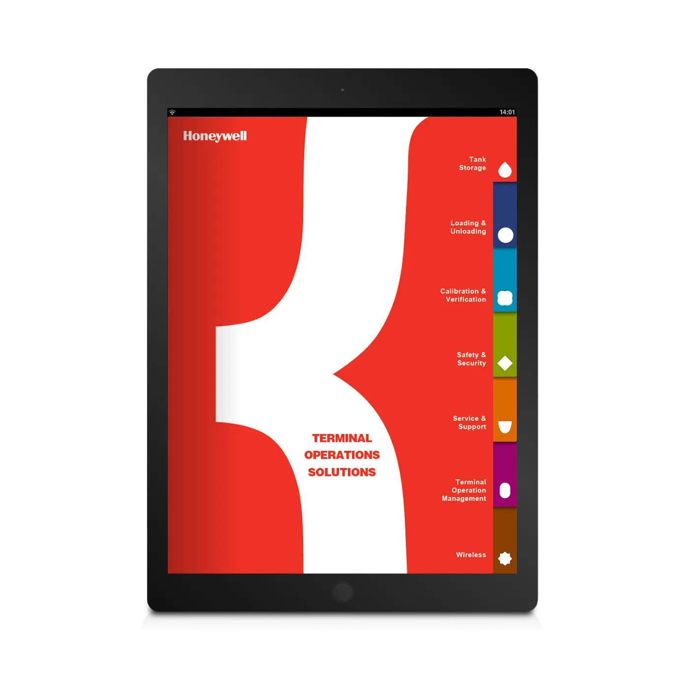 Honeywell Enraf App Design Tablet Portrait Version