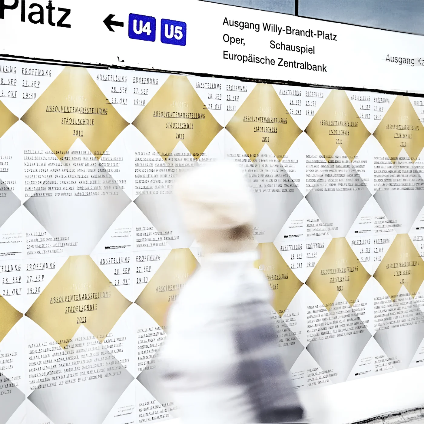 Branding Poster Design Rapport Städelschule im MMK Frankfurt