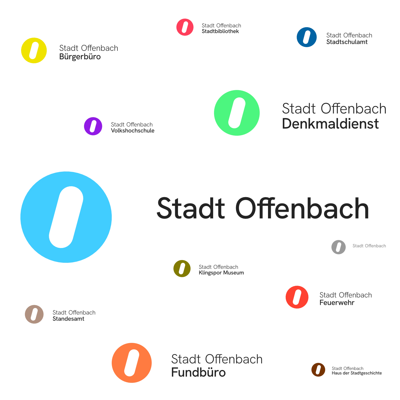Offenbach am Main Corporate Design: Logo Varianten Organe
