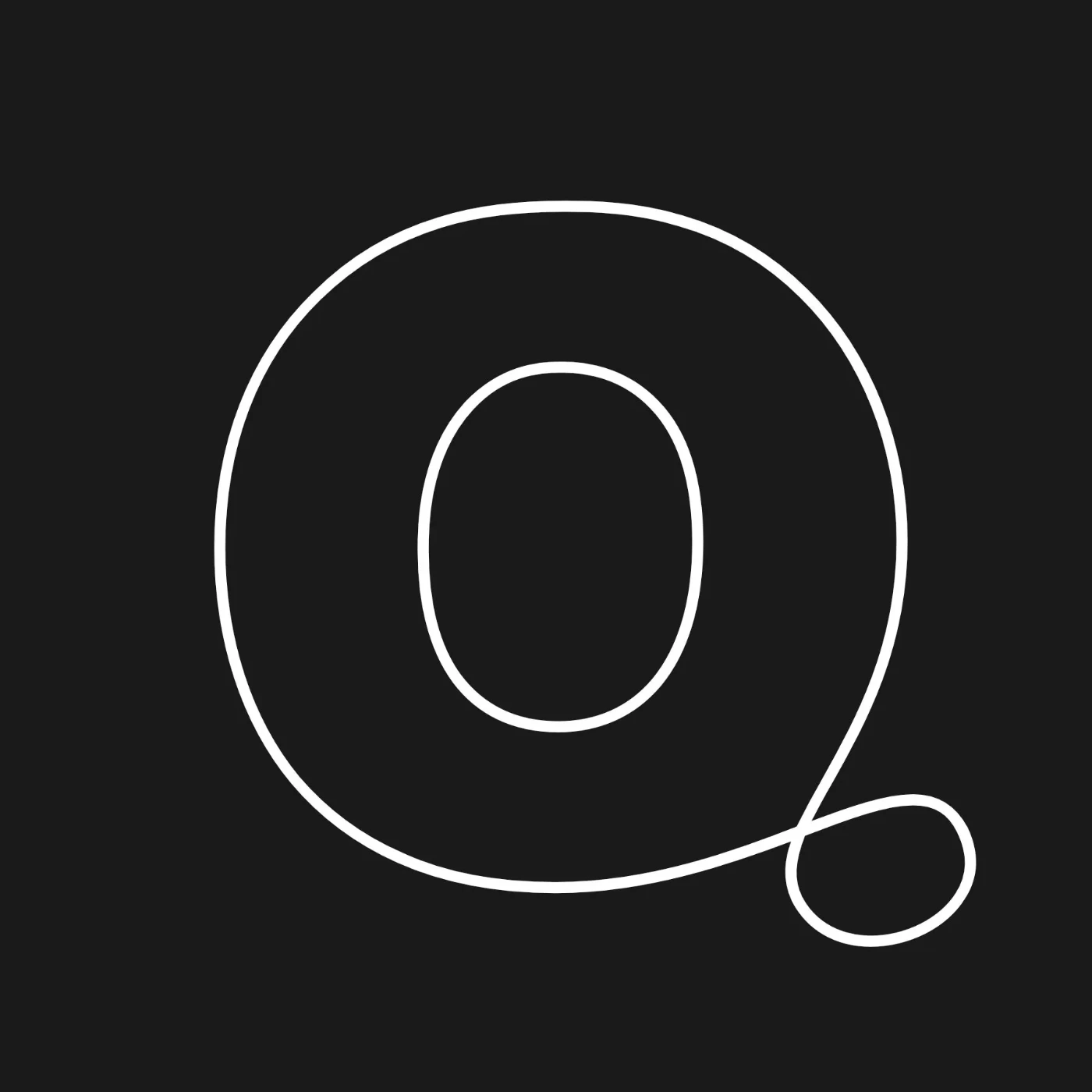Type Design glyph Q