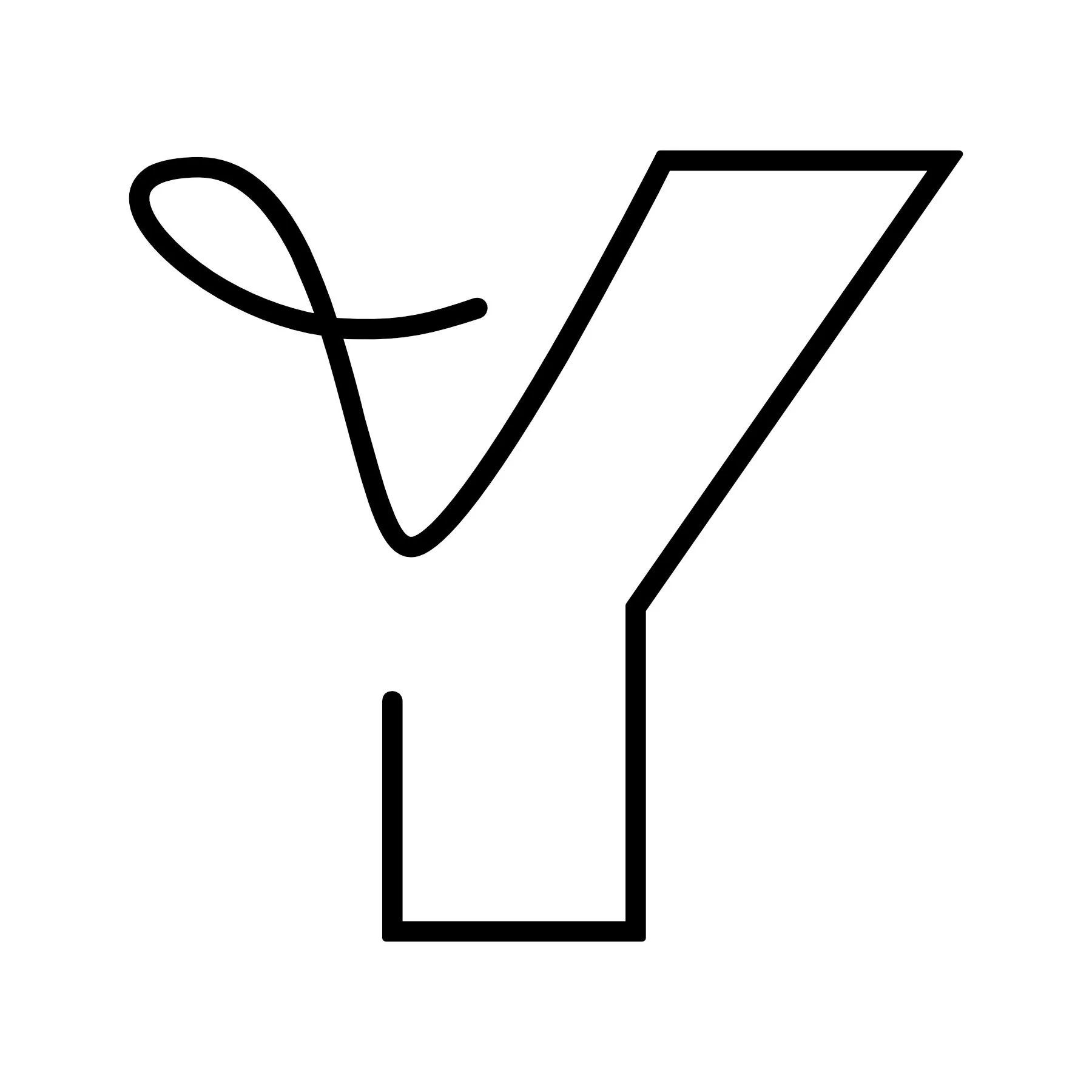 Type Design Letter Y